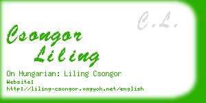 csongor liling business card